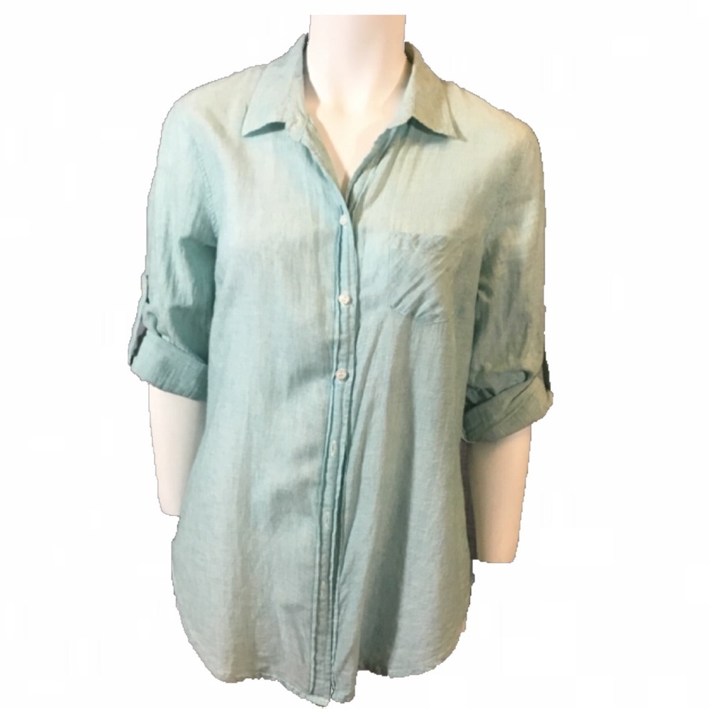 Mint green button up Bundle with others for $5
